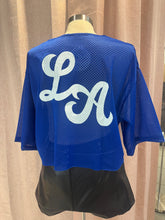 Load image into Gallery viewer, Blue LA lace V-Neck Jersey