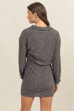 Load image into Gallery viewer, Dark Grey Mini Dress