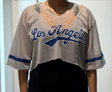 Load image into Gallery viewer, Grey LA lace V-Neck Jersey