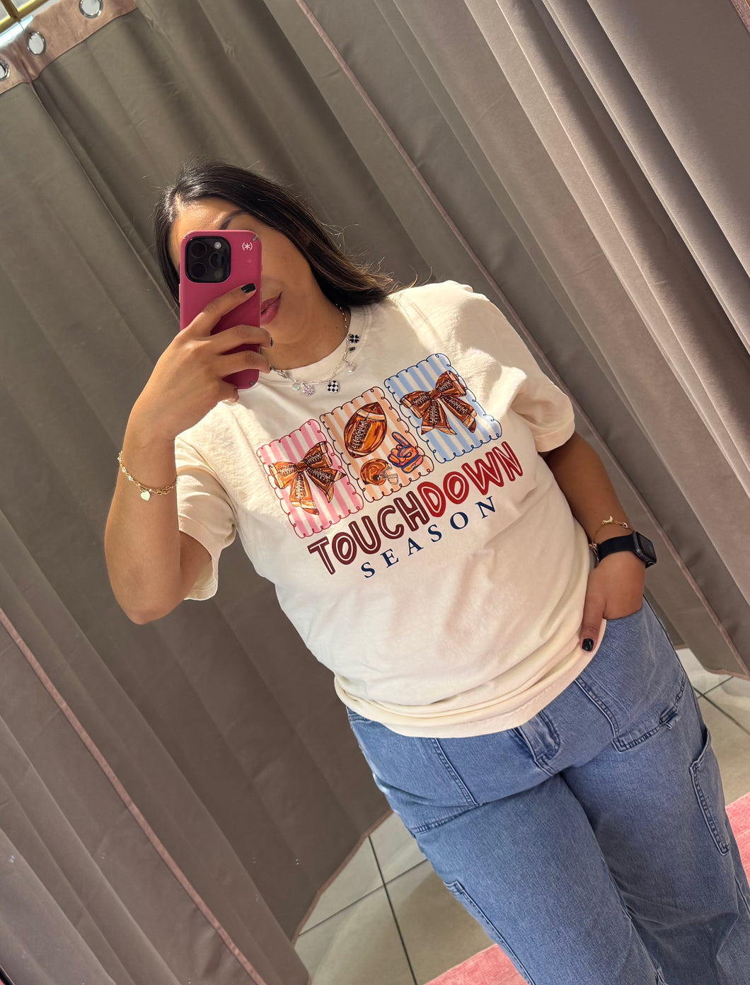 Touch Down Season Ivory T-Shirt