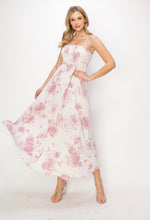 Load image into Gallery viewer, Wht/Mauve Floral Dress
