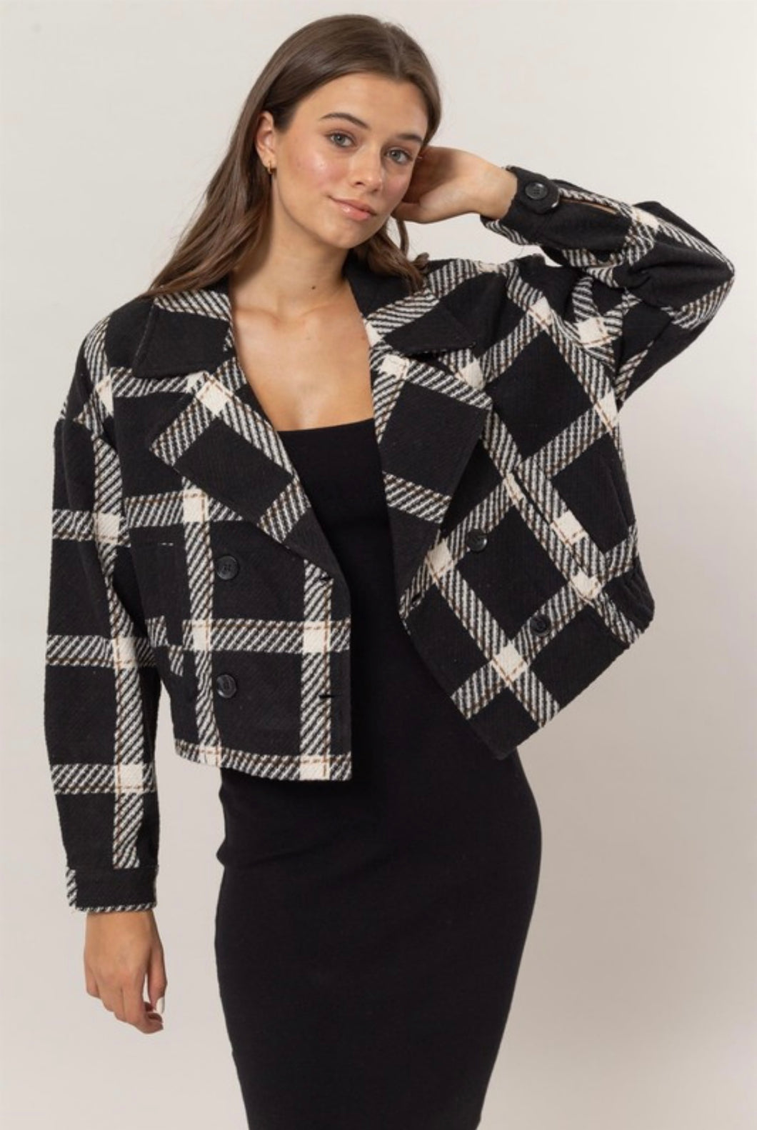 Black Plaid Jacket