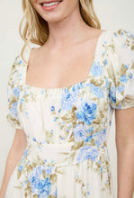 Load image into Gallery viewer, Lina Blue Floral Dress
