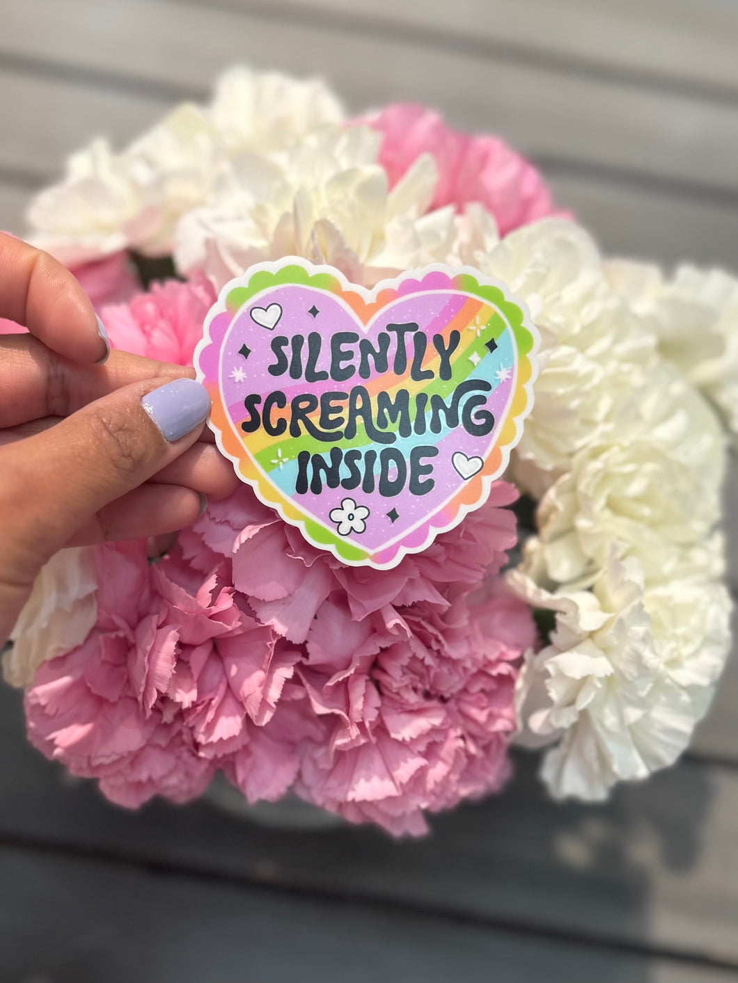 Silently Screaming Inside Sticker