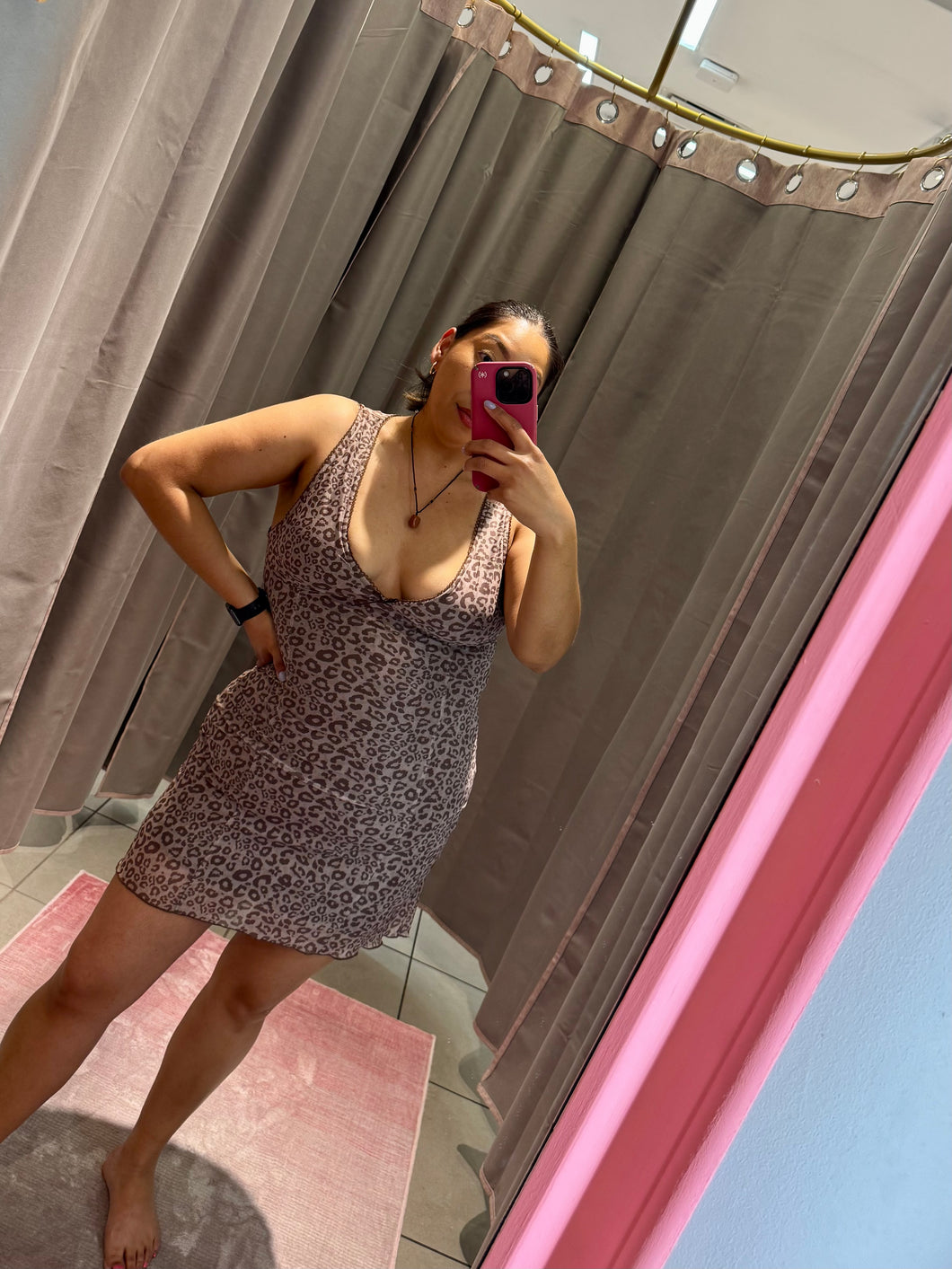 Karol Leopard Mini Dress