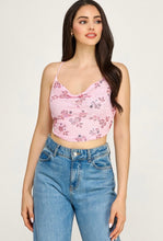 Load image into Gallery viewer, Pink Mirage Beaded Halter Top

