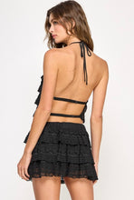 Load image into Gallery viewer, Black Mirage Ruffle Set
