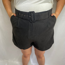 Load image into Gallery viewer, Black Belted Short
