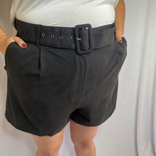 Load image into Gallery viewer, Black Belted Short

